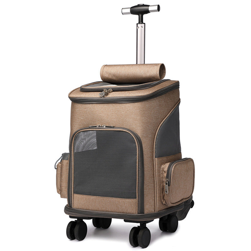 Rucksack mit Universalrad-Trolley-Haustier-Tasche