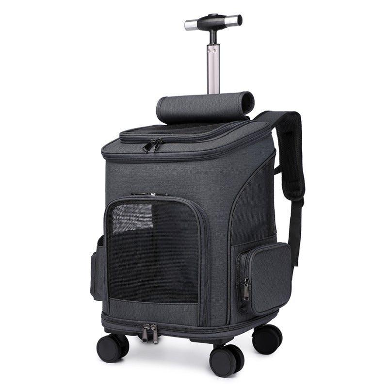 Rucksack mit Universalrad-Trolley-Haustier-Tasche