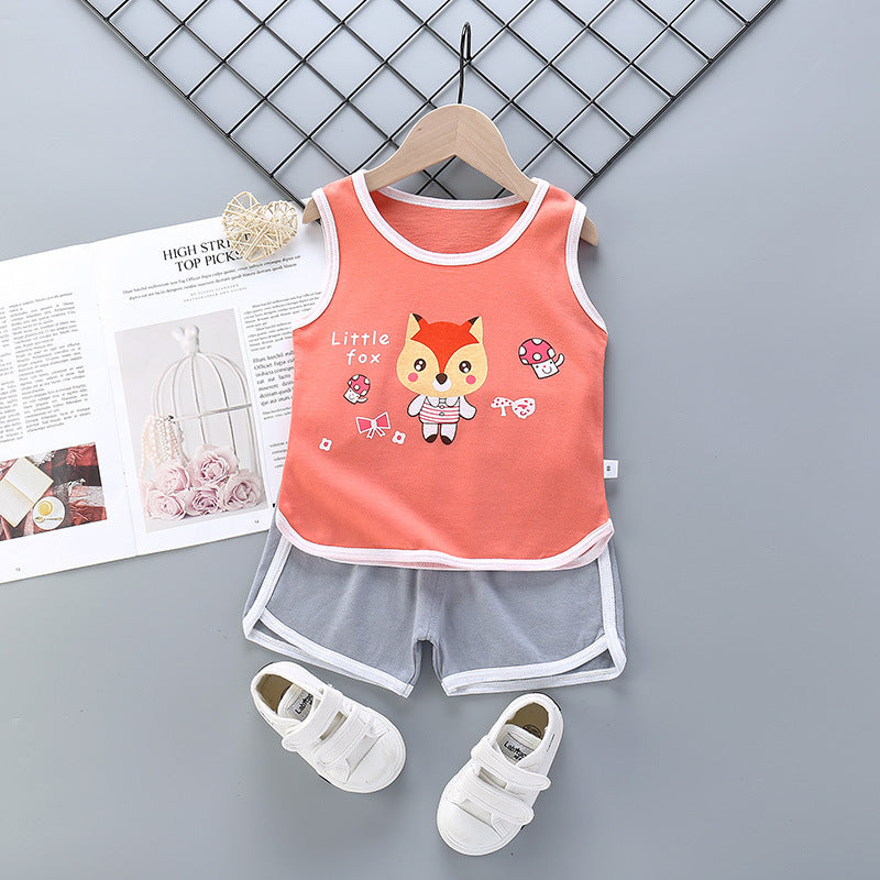 Mädchen Sport-Set aus 100 % Baumwolle – Lässiges & Trendiges Design für Kinder