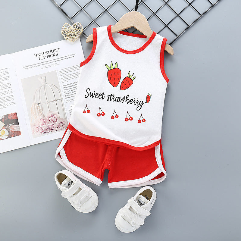 Mädchen Sport-Set aus 100 % Baumwolle – Lässiges & Trendiges Design für Kinder