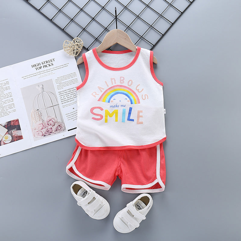 Mädchen Sport-Set aus 100 % Baumwolle – Lässiges & Trendiges Design für Kinder