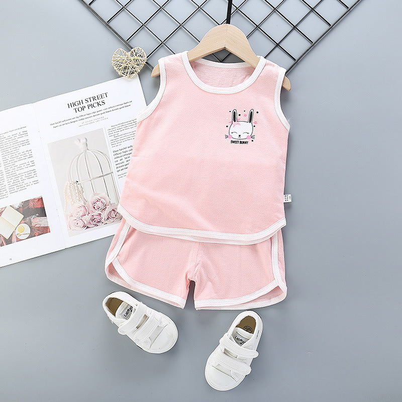 Mädchen Sport-Set aus 100 % Baumwolle – Lässiges & Trendiges Design für Kinder