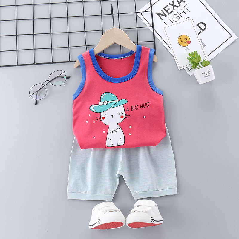 Mädchen Sport-Set aus 100 % Baumwolle – Lässiges & Trendiges Design für Kinder