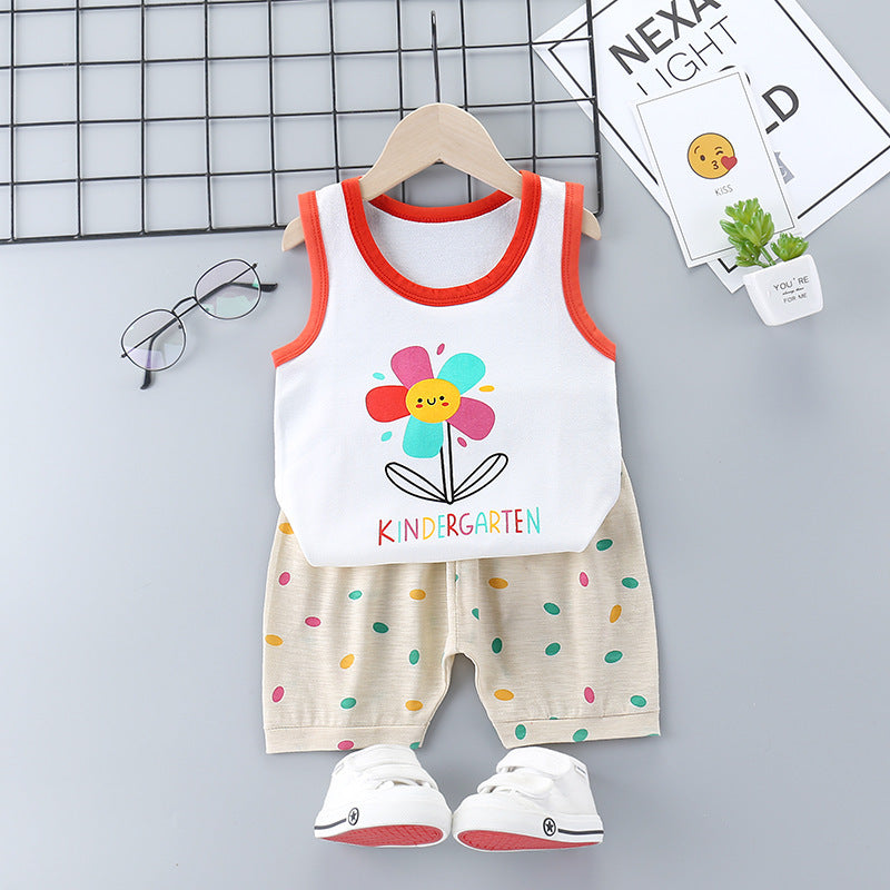 Mädchen Sport-Set aus 100 % Baumwolle – Lässiges & Trendiges Design für Kinder