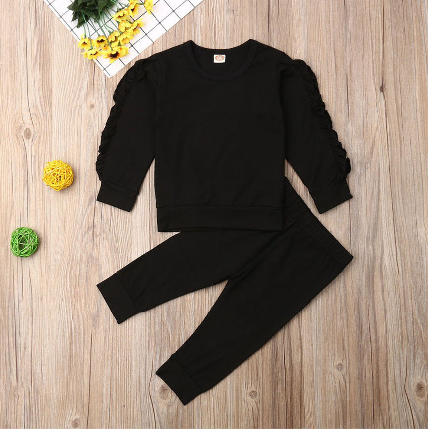 2-teiliges Baby-Outfit: Sweatshirt & Hose – Herbstmode