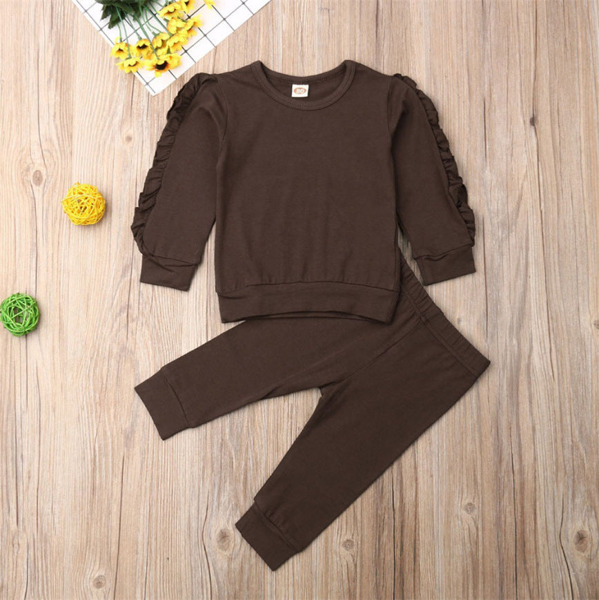 2-teiliges Baby-Outfit: Sweatshirt & Hose – Herbstmode