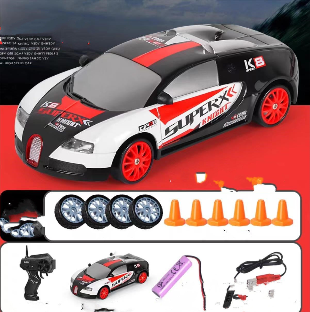 Fernsteuerbares Drift Car Spielzeug, GTR Modell AE86, RC Rennwagen für Kinder – Perfekte Weihnachtsgeschenke