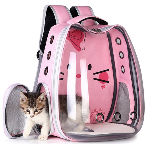 Atmungsaktive Schultertasche für Katzen und Hunde